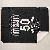 50歳 – 50誕生日ギフトおもしろい シェルパブランケット (正面(横))