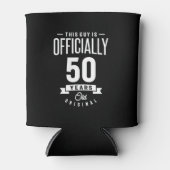 50歳 – 50誕生日ギフトおもしろい 缶クーラー (正面)