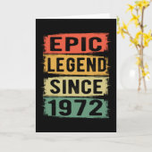 50歳Bday 1972エピック伝説50誕生日 カード (黄色い花)
