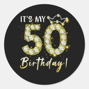 50歳It_S私の誕生日50番目の誕生日 ラウンドシール