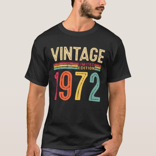 50歳T型ヴィンテージ1972年限定版50th Tシャツ (正面)