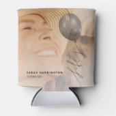 50気球の弦 | 写真50th誕生日パーティー 缶クーラー (正面)