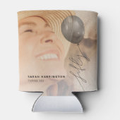 50気球の弦 | 写真50th誕生日パーティー 缶クーラー (裏面)