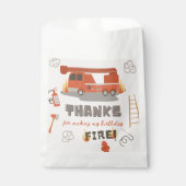 50消防車の治療バッグ | Fire誕生日 フェイバーバッグ (正面)