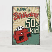 50生まれsヴィンテージ10年誕生日カード カード (正面)