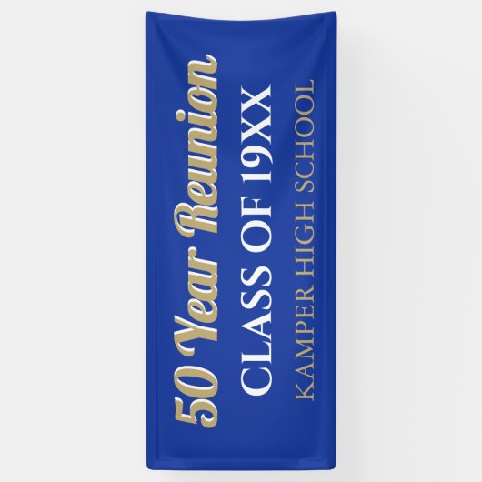 50番懇親会おもしろい!カスタム懇親会旗 横断幕 (縦)