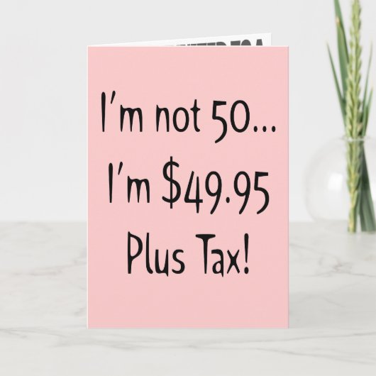 50番目ではないバースデーパーティ招待状 招待状 (正面)