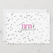 50番目と素晴らしいバースデーパーティ招待状 招待状 (裏面)