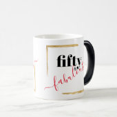 50番目と素晴エレガントらしい誕生日 モーフィングマグカップ (正面右)