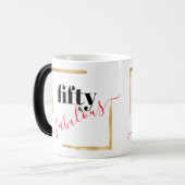 50番目と素晴エレガントらしい誕生日 モーフィングマグカップ (正面左)