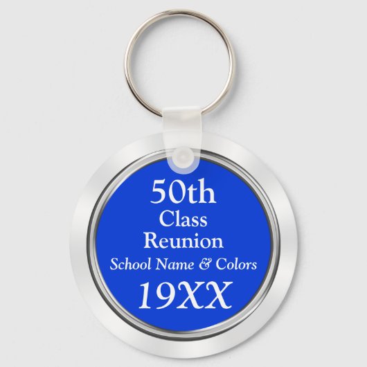 50番目のクラスの懇親会ギフトアイディア、テキスト、色 キーホルダー (正面)