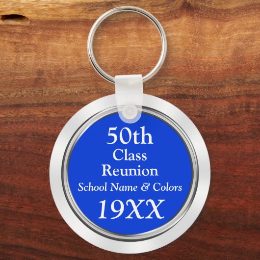 50番目のクラスの懇親会ギフトアイディア、テキスト、色 キーホルダー (正面)