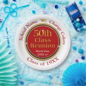 50番目のクラス懇親会アイディア、プレート、色の変更 ペーパープレート (パーティー)