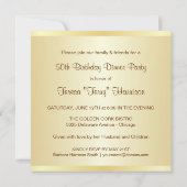 50番目のバースデーパーティ招待状-独自の作成 招待状 (裏面)