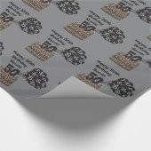 50番目のパーソナライズ誕生日 ラッピングペーパー (角)