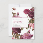 50番目のフローラバースデーパーティ招待状 招待状 (正面)