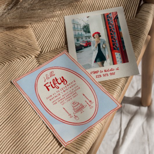 50番目の手の写真絵を描フレ予測できなームのおもしろい誕生日 招待状