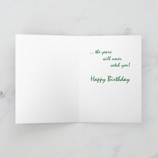 50番目の誕生日おもしろい犬カード カード (内部)