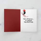 50番目の誕生日のスポットライト カード (内部)