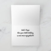 **50番目の誕生日の願いはビーチカードの日と同じ カード (内部)