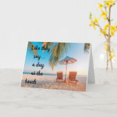 **50番目の誕生日の願いはビーチカードの日と同じ カード (黄色い花)
