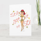 50番目の誕生日はまだ得それ カード (正面)