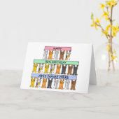 50番目の誕生日カスタマイズに任意の名前を付けます。 カード (黄色い花)