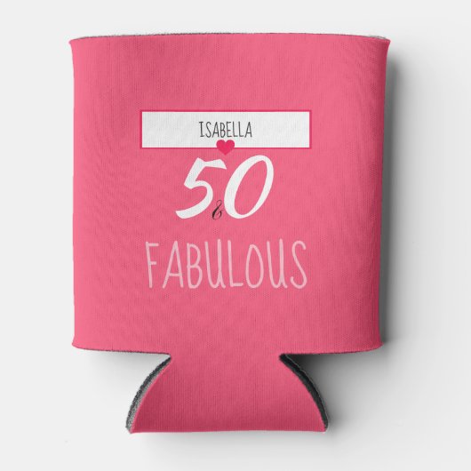 50番目の誕生日カスタムクーラーボックス 缶クーラー (正面)