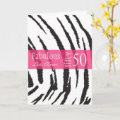 50番目の誕生日カードでベビーブーマー女性 カード (黄色い花)