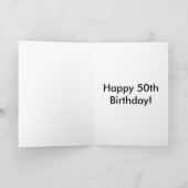 50番目の誕生日カード カード (内部)