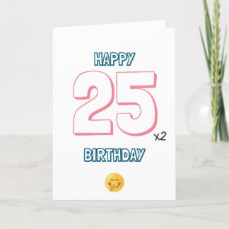 50番目の誕生日カード サンキューカード