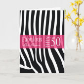 50番目の誕生日カード(ベビー·ブーマー·ウーマン) カード (黄色い花)