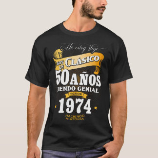 50番目の誕生日ギフト男性へインスペインのレガロ Tシャツ