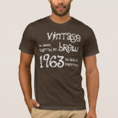 50番目の誕生日ギフト1963年ヴィンテージ醸造 Tシャツ (正面)
