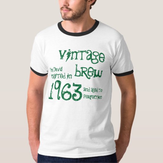 50番目の誕生日ギフト1963年ヴィンテージ醸造 Tシャツ (正面)