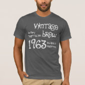 50番目の誕生日ギフト1963年ヴィンテージ醸造 Tシャツ (正面)