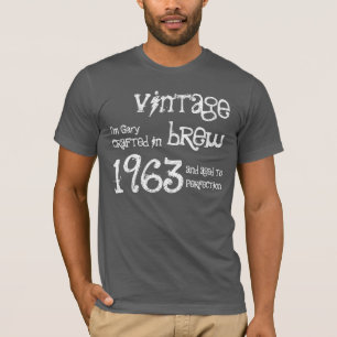 50番目の誕生日ギフト1963年ヴィンテージ醸造 Tシャツ