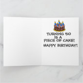 50番目の誕生日グリーティングカード カード (内部)