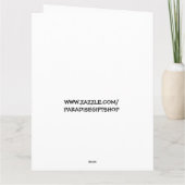 50番目の誕生日グリーティングカード カード (裏面)