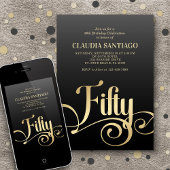 50番目の誕生日スモダンクリプト 招待状