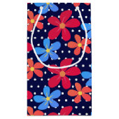 50番目の誕生日デイジーオン水玉模様 スモールペーパーバッグ (裏面)