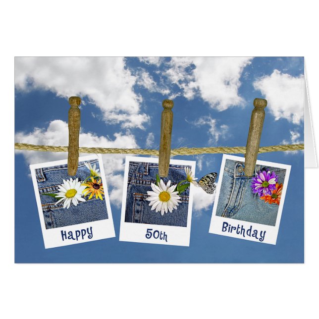 50番目の誕生日デイジー (正面横)