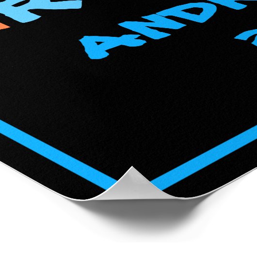 50番目の誕生日パーソナライズされた名ようこそ ポスター (角)