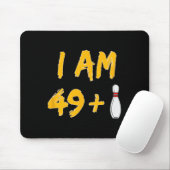 50番目の誕生日ボーリングシおもしろいャツボウリングをする人、 クリケットの投手パーティーGIF マウスパッド (マウス)