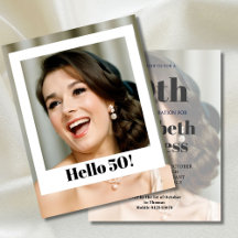 50番目の誕生日モダンフォトサプライズ