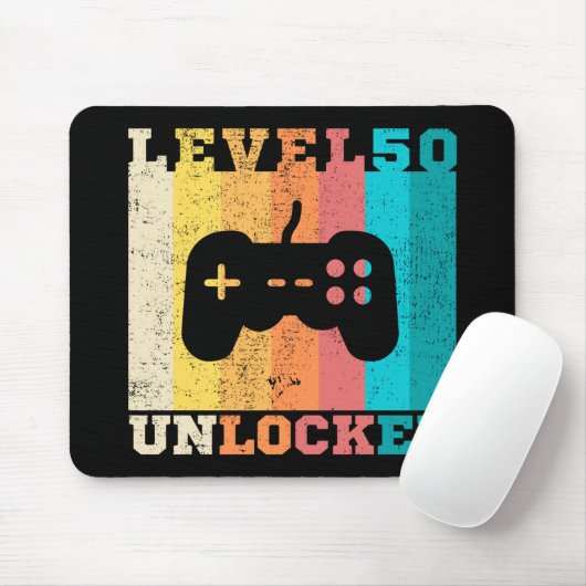 50番目の誕生日レベル50のロック解除 マウスパッド (マウス)