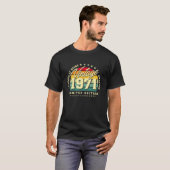 50番目の誕生日ヴィンテージ1971 50年 Tシャツ (正面フル)