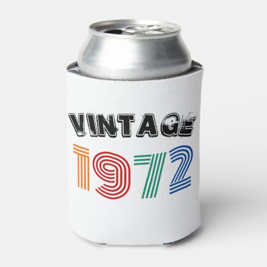 50番目の誕生日ヴィンテージ1972 缶クーラー (缶正面)
