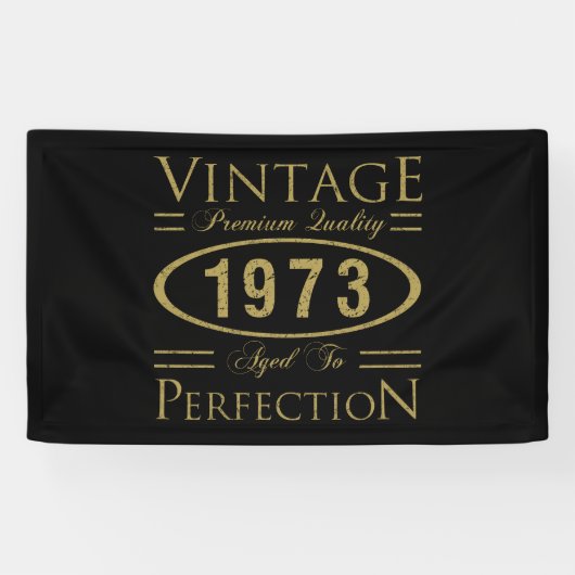 50番目の誕生日ヴィンテージ1973 横断幕 (横)