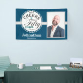 50番目の誕生日応援から50年のバナー 横断幕 (トレードショー)